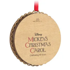 Hallmark Disney Mickey's Christmas Carol 40th Anniversary Papercraft Ornament -Hot Sale Hallmark Store Mickeys Christmas Carol Characters Keepsake Ornament 1999QXD6669 06