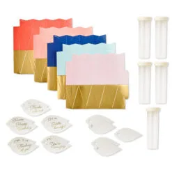 Hallmark Mini Paper Vase Kit, Pack Of 5 With Water Vials And Leaf Tags -Hot Sale Hallmark Store Mini Paper Vase Kit With Water Vials and Leaf Tags 1SOM3867 03