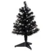 Hallmark Miniature Black Pre-Lit Christmas Tree, 18.75"