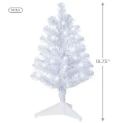Hallmark Miniature White Pre-Lit Christmas Tree, 18.75" 6 Hallmark Miniature White Pre-Lit Christmas Tree, 18.75" -Hot Sale Hallmark Store Miniature White PreLit Christmas Tree 2499QSB6243 03