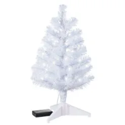 Hallmark Miniature White Pre-Lit Christmas Tree, 18.75" 7 Hallmark Miniature White Pre-Lit Christmas Tree, 18.75" -Hot Sale Hallmark Store Miniature White PreLit Christmas Tree 2499QSB6243 06