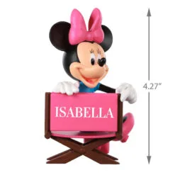 Hallmark Disney Minnie Mouse In Director's Chair Personalized Ornament -Hot Sale Hallmark Store Minnie Mouse Directors Chair Personalized Ornament 2499QHE1961B1 03