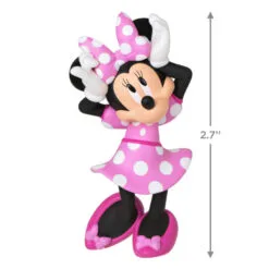 Hallmark Disney Minnie Mouse Polka-Dot Perfect Ornament -Hot Sale Hallmark Store Minnie Mouse PolkaDot Dress Keepsake Ornament 1699QXD6539 03