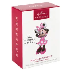 Hallmark Disney Minnie Mouse Polka-Dot Perfect Ornament -Hot Sale Hallmark Store Minnie Mouse PolkaDot Dress Keepsake Ornament 1699QXD6539 04