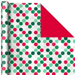 Hallmark Mod Holiday 3-Pack Reversible Wrapping Paper Assortment, 120 Sq. Ft. -Hot Sale Hallmark Store Mod Holiday Assorted Reversible Wrapping Paper 5JXW1072 04