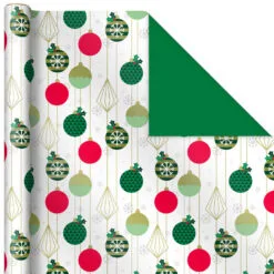 Hallmark Mod Holiday 3-Pack Reversible Wrapping Paper Assortment, 120 Sq. Ft. -Hot Sale Hallmark Store Mod Holiday Assorted Reversible Wrapping Paper 5JXW1072 06