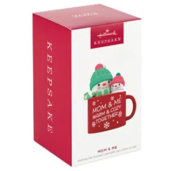 Hallmark Mom & Me Hot Cocoa Mug 2023 Ornament -Hot Sale Hallmark Store Mom Me Snowmen in Mug Keepsake Ornament 1599QGO2577 04