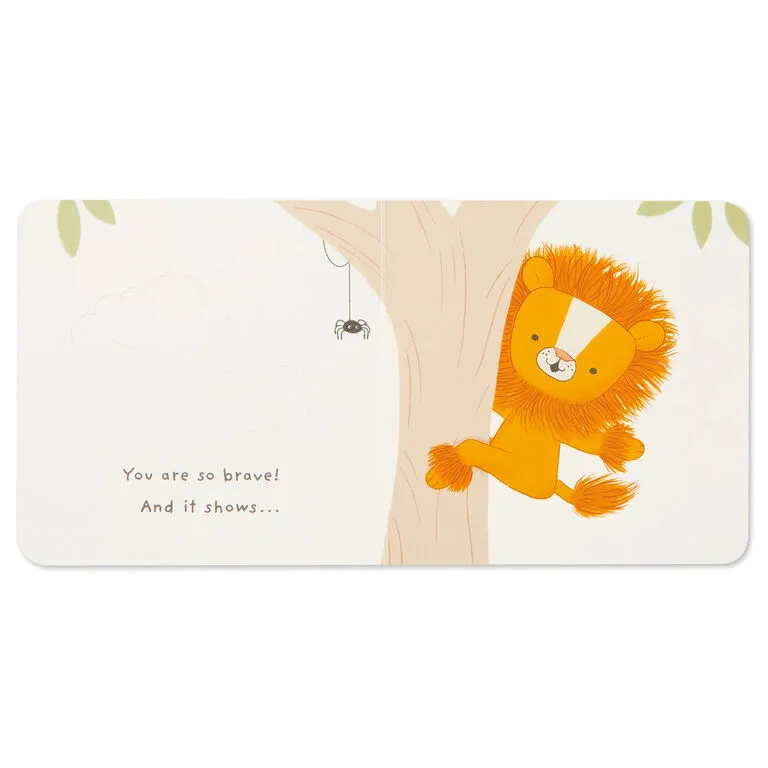 Hallmark MopTops Lion Stuffed Animal With You Are Brave Board Book 6 Hallmark MopTops Lion Stuffed Animal With You Are Brave Board Book - Image 6