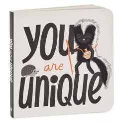 Hallmark MopTops Skunk Stuffed Animal With You Are Unique Board Book -Hot Sale Hallmark Store MopTops Plush Skunk Stuffed Animal and Board Book 1KID2082 04
