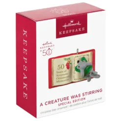 Hallmark Mini A Creature Was Stirring Special Edition Ornament -Hot Sale Hallmark Store Mouse on Storybook Keepsake Ornament 1099QGO2787 04