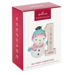 Hallmark My First Christmas Snowman 2023 Ornament -Hot Sale Hallmark Store My 1st Christmas Snowman Keepsake Ornament 1699QGO2739 04