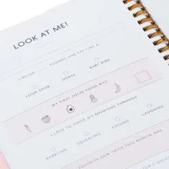 Hallmark My First Year Baby Book For Girl -Hot Sale Hallmark Store My First Year Pink Baby Book for Girl 1BBA4136 07