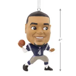NFL Dallas Cowboys Dak Prescott Bouncing Buddy Hallmark Ornament -Hot Sale Hallmark Store NFL Dallas Cowboys Dak Prescott Bouncing Buddy Christmas Ornament 1OSL1563 03
