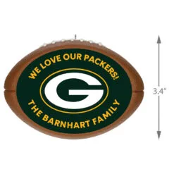 Hallmark NFL Football Green Bay Packers Text Personalized Ornament -Hot Sale Hallmark Store NFL Football Green Bay Packers Text Personalized Ornament 2499QHE1985B1 03