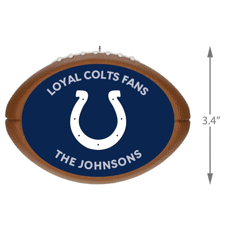 Hallmark NFL Football Indianapolis Colts Text Personalized Ornament 3 Hallmark NFL Football Indianapolis Colts Text Personalized Ornament - Image 3