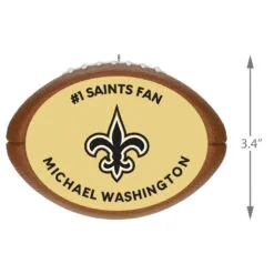 Hallmark NFL Football New Orleans Saints Text Personalized Ornament -Hot Sale Hallmark Store NFL Football New Orleans Saints Text Personalized Ornament 2499QHE1985B7 03