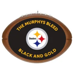 Hallmark NFL Football Pittsburgh Steelers Text Personalized Ornament