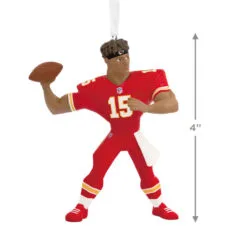NFL Kansas City Chiefs Patrick Mahomes II Hallmark Ornament -Hot Sale Hallmark Store NFL Kansas City Chiefs Patrick Mahomes II Christmas Ornament 1OSL1547 03