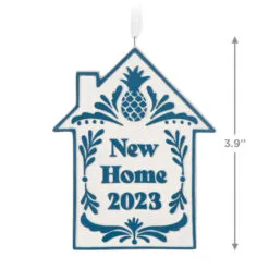Hallmark New Home 2023 Porcelain Ornament -Hot Sale Hallmark Store New Home Blue and White House Keepsake Ornament 1799QHX3039 03