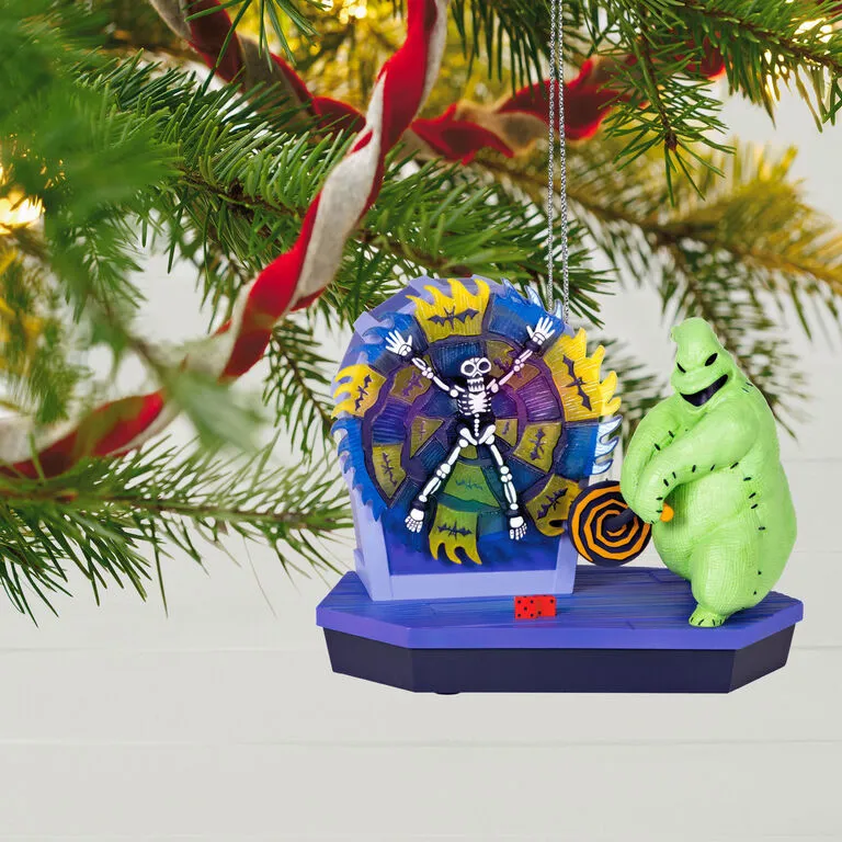 Hallmark Disney Tim Burton's The Nightmare Before Christmas 30th Anniversary Mr. Oogie Boogie Musical Ornament With Light And Motion 2 Hallmark Disney Tim Burton's The Nightmare Before Christmas 30th Anniversary Mr. Oogie Boogie Musical Ornament With Light And Motion - Image 2