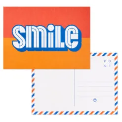 Hallmark Keep It Sunny Postcards, Book Of 10 -Hot Sale Hallmark Store Orange and Blue Keep It Sunny Postcards 1SOM3857 07