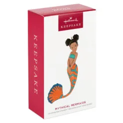 Hallmark Mythical Mermaids Ornament -Hot Sale Hallmark Store Orange and Blue Mermaid Keepsake Ornament 1799QXR8257 04