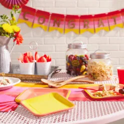 Hallmark Color Pop 96-Piece Tableware Basics Party Kit, Orange And Yellow 5 Hallmark Color Pop 96-Piece Tableware Basics Party Kit, Orange And Yellow -Hot Sale Hallmark Store Orange and Yellow Party in a Box Party Supplies 5CLP1001 03