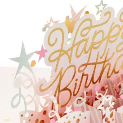 Hallmark Here's To A Happy Year Ahead 3D Pop-Up Birthday Card -Hot Sale Hallmark Store Party Decorations 3D PopUp Birthday Card 1299LAD2899 04