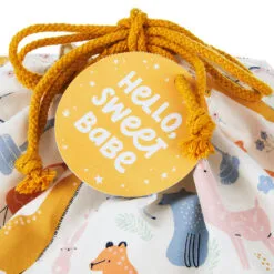 Hallmark 28" Pastel Animals Large Fabric Gift Bag With Tag -Hot Sale Hallmark Store Pastel Animals Fabric Gift Sack With Tag 1499EGB7167 04