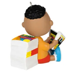 Hallmark The Peanuts® Gang Franklin Ornament -Hot Sale Hallmark Store Peanuts Franklin Reading Comics Keepsake Ornament 1899QXE3289 06