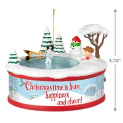 Hallmark The Peanuts® Gang Christmastime Is Here Musical Ornament With Motion -Hot Sale Hallmark Store Peanuts Gang Ice Skating Keepsake Ornament 3999QXI7037 03
