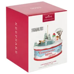 Hallmark The Peanuts® Gang Christmastime Is Here Musical Ornament With Motion -Hot Sale Hallmark Store Peanuts Gang Ice Skating Keepsake Ornament 3999QXI7037 04