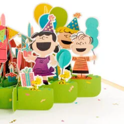 Hallmark Peanuts® Gang Celebrating You 3D Pop-Up Birthday Card -Hot Sale Hallmark Store Peanuts Gang Snoopy 3D PopUp Birthday Card 1499LAD2739 05