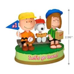 Hallmark The Peanuts® Gang Batter Up! Musical Ornament -Hot Sale Hallmark Store Peanuts Gang Watching Baseball Keepsake Ornament 3299QXI7059 03