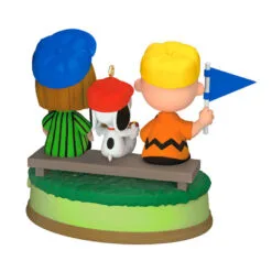 Hallmark The Peanuts® Gang Batter Up! Musical Ornament -Hot Sale Hallmark Store Peanuts Gang Watching Baseball Keepsake Ornament 3299QXI7059 06