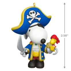 Hallmark Peanuts® Spotlight On Snoopy Pirate Snoopy Ornament -Hot Sale Hallmark Store Peanuts Pirate Snoopy Keepsake Ornament 1699QXR8229 03