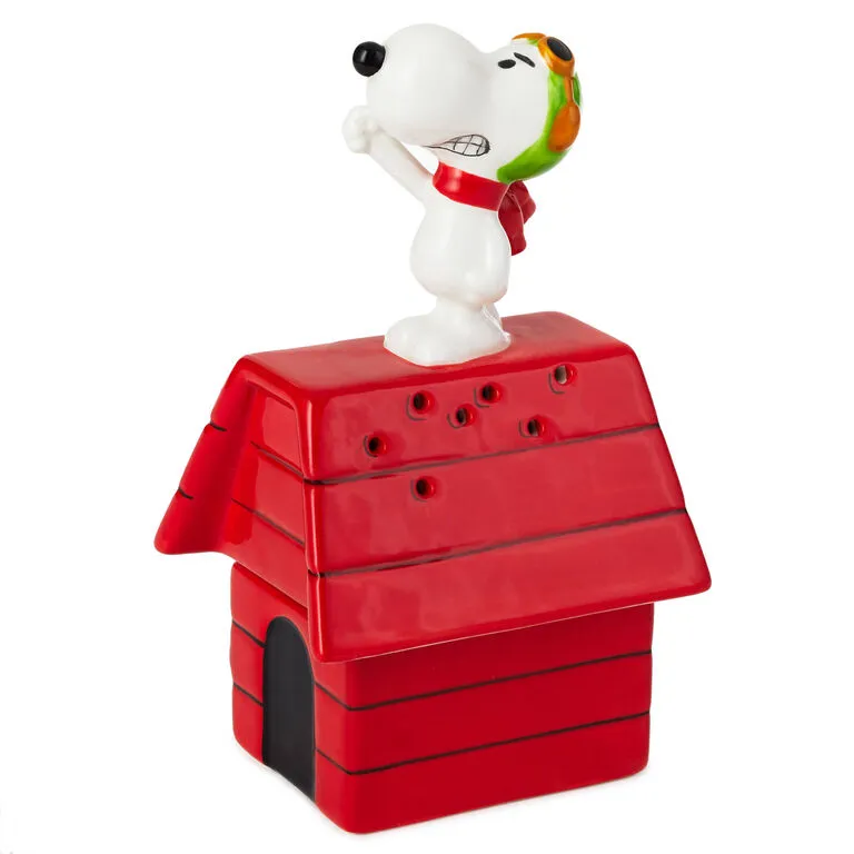 Hallmark Peanuts® Flying Ace Snoopy Stacked Salt And Pepper Shakers, Set Of 2 1 Hallmark Peanuts® Flying Ace Snoopy Stacked Salt And Pepper Shakers, Set Of 2