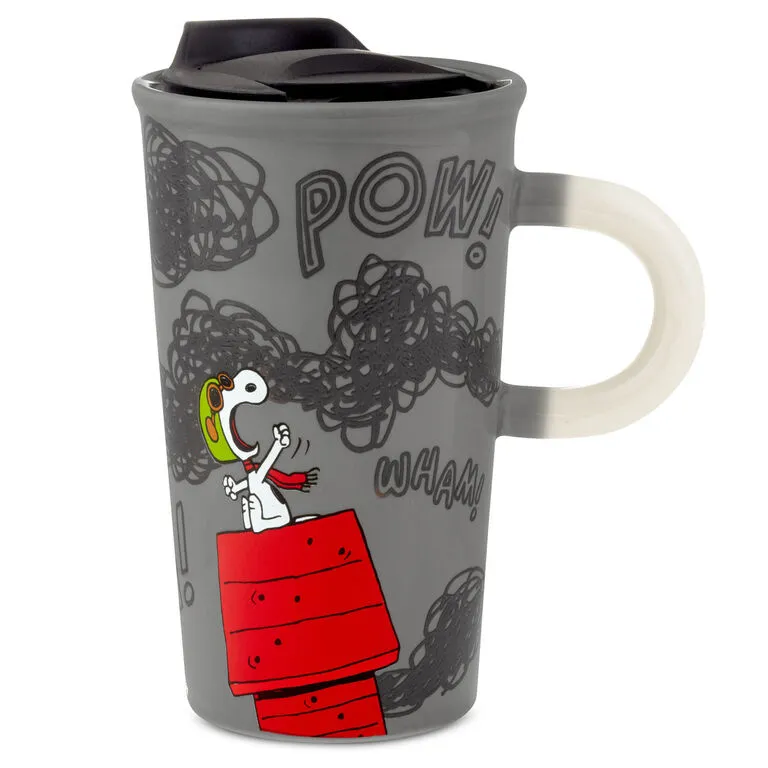 Hallmark Peanuts® Flying Ace Snoopy Color Changing Travel Mug, 16 Oz. 4 Hallmark Peanuts® Flying Ace Snoopy Color Changing Travel Mug, 16 Oz. - Image 4