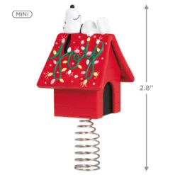 Hallmark Mini The Peanuts® Gang Snoopy Christmas Tree Topper And Tree Skirt, Set Of 2 -Hot Sale Hallmark Store Peanuts Snoopy Mini Keepsake Tree Skirt and Topper 2599QSB6249 03