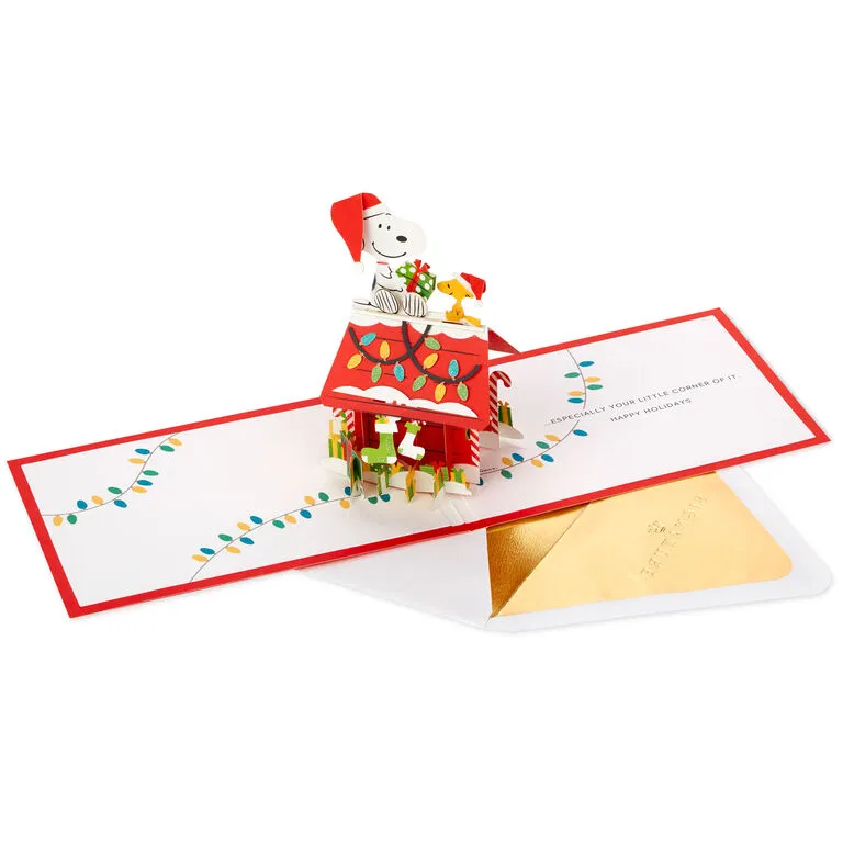 Hallmark Peanuts® Snoopy Joy To The World 3D Pop-Up Christmas Card 3 Hallmark Peanuts® Snoopy Joy To The World 3D Pop-Up Christmas Card - Image 3