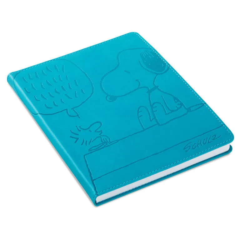 Hallmark Peanuts® Snoopy And Woodstock Faux Leather Notebook 1 Hallmark Peanuts® Snoopy And Woodstock Faux Leather Notebook