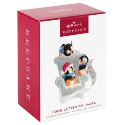 Hallmark Long Letter To Santa Penguin Ornament -Hot Sale Hallmark Store Penguins in Ice Chair Keepsake Ornament 1899QGO2959 04