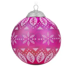Hallmark Christmas Commemorative 2023 Glass Ball Ornament -Hot Sale Hallmark Store Pink Glass Ball 2023 Keepsake Ornament 2299QXR8127 06