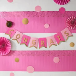 Hallmark Color Pop Party Decor Kit, Pink And Gold -Hot Sale Hallmark Store Pink and Gold Party Supplies Banner Decorations 5CLP1019 03