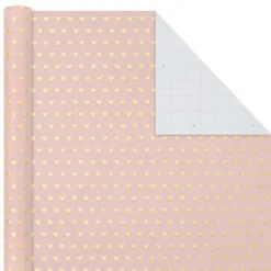 Hallmark Pink And Gray 3-Pack Wrapping Paper, 85 Sq. Ft. Total -Hot Sale Hallmark Store Pink and Gray 2 Standard 1 Foil 3Pack Gift Wrap 5EWR6421 04