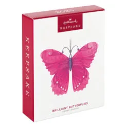 Hallmark Brilliant Butterflies Ornament -Hot Sale Hallmark Store Pink and Purple Butterfly Keepsake Ornament 1799QXR8077 04