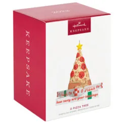 Hallmark O Pizza Tree Ornament -Hot Sale Hallmark Store Pizza Christmas Tree on Boxes Keepsake Ornament 1799QGO2857 04