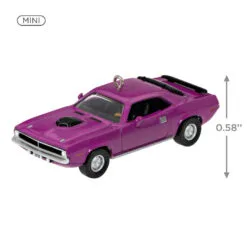 Hallmark Mini Lil' Classic Cars 1970 Plymouth Hemi® 'Cuda 2023 Metal Ornament, 0.58" -Hot Sale Hallmark Store Plymouth Hemi Cuda Car Keepsake Ornament 1299QXM9157 03