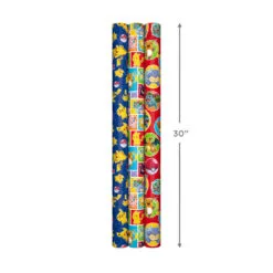 Hallmark Assorted Pokémon Wrapping Paper 3-Pack, 60 Sq. Ft. -Hot Sale Hallmark Store Pokmon Wrapping Paper for Kids Birthdays 5EWR2645 09