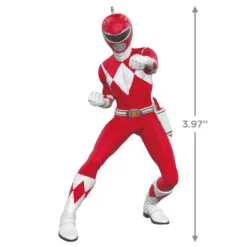 Hallmark Hasbro® Power Rangers® Red Ranger Ornament 8 Hallmark Hasbro® Power Rangers® Red Ranger Ornament -Hot Sale Hallmark Store Power Rangers Red Ranger Keepsake Ornament 1899QXI7197 03